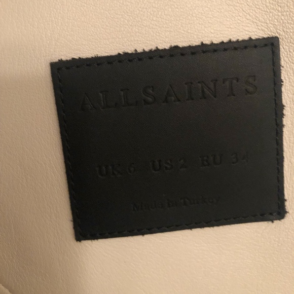 All Saints Abbey leather jacket — US2/UK6 - Picture 6 of 6